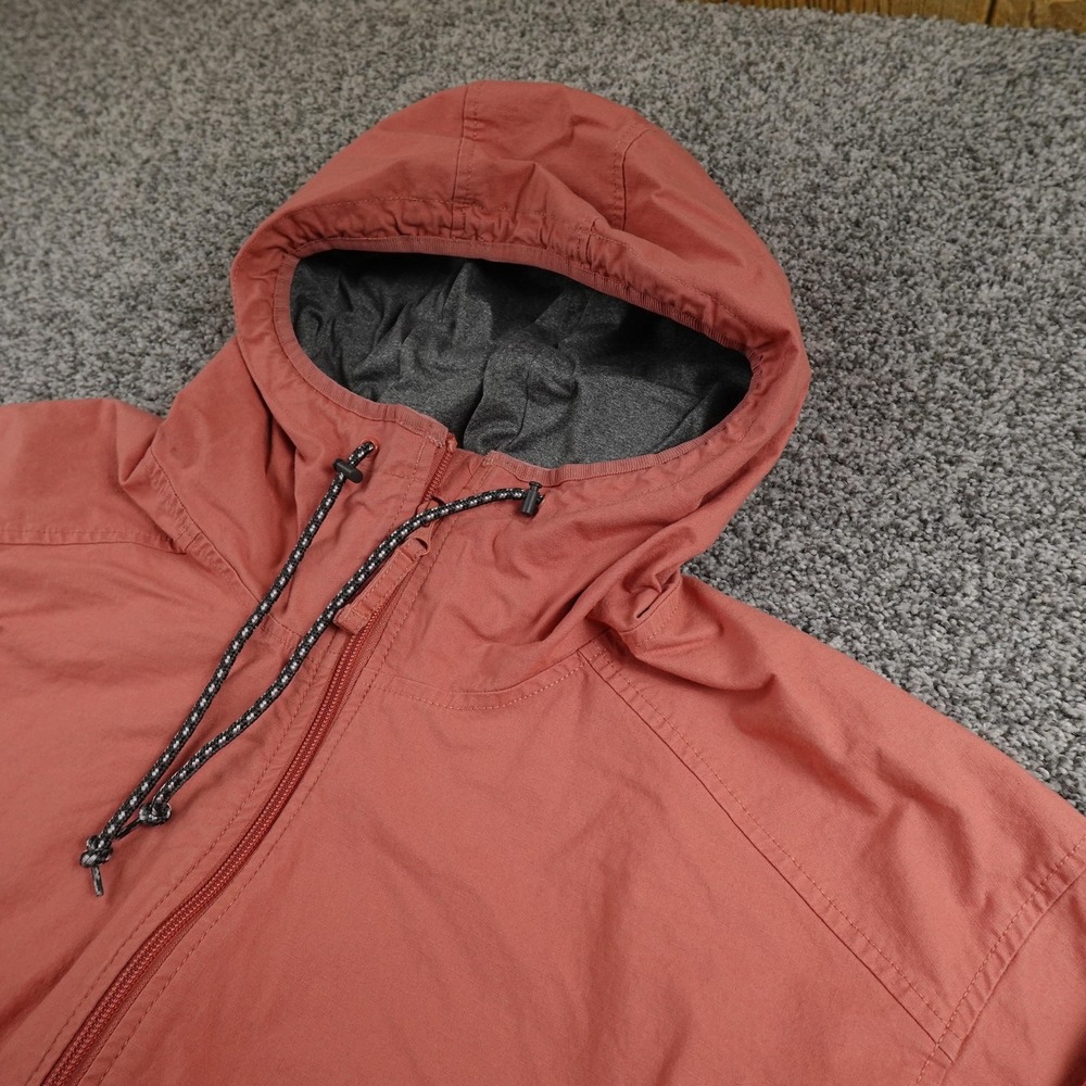 Columbia Jacket Womens S Pink Hooded Windbreaker Parka Coat Full Zip Outdoor Top